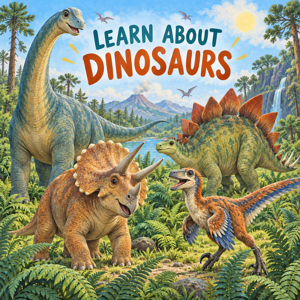 Learn About Dinosaurs cover