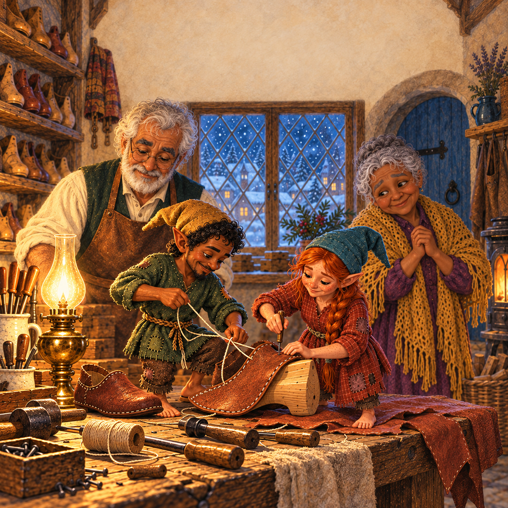 The Elves and the Shoemaker cover